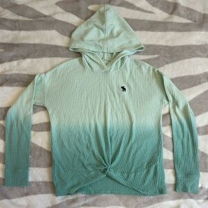 Girls Abercrombie kids waffles knit hoodie 13/14